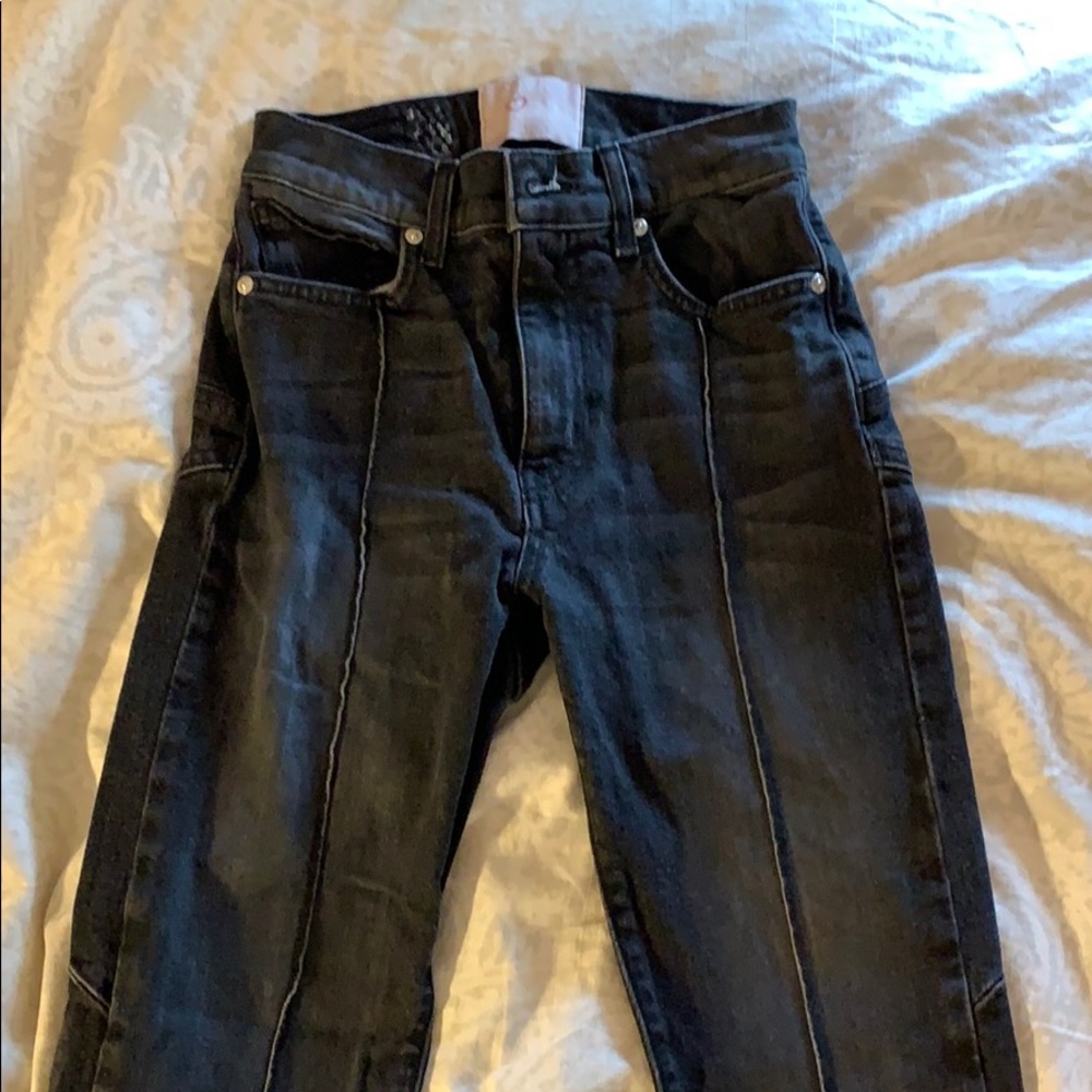 Venus crops/jeans black wash